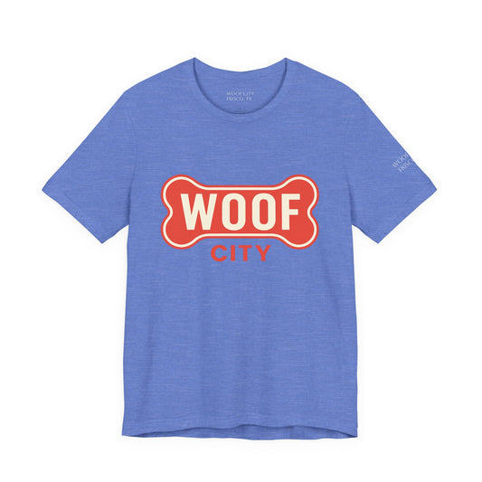 Woof City Shield Logo Tee – Frisco’s Favorite Dog Spot