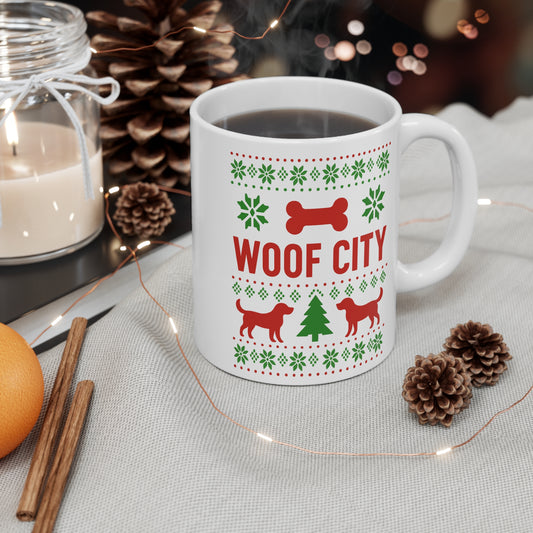 Ugly Sweater Mug – Woof City Holiday Edition
