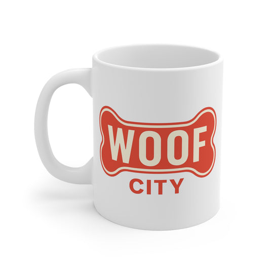 Woof City Logo Mug – For Frisco Dog Lovers