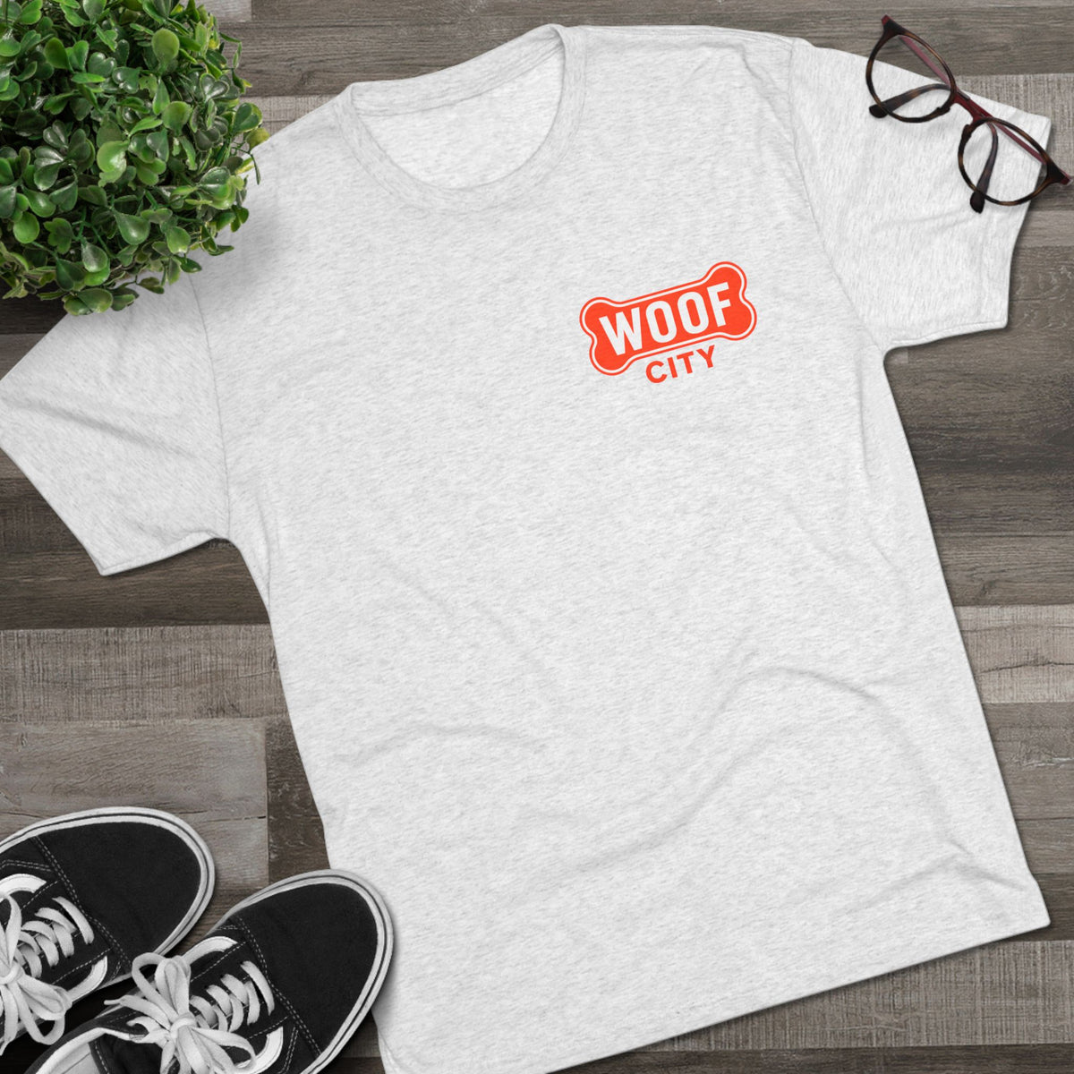 Woof City Tee — Dog Lover Graphic T-Shirt (Main Street Frisco, TX)